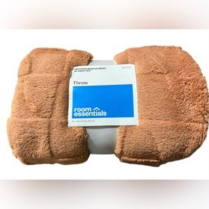 Threshold Soft Orange Throw Blanket